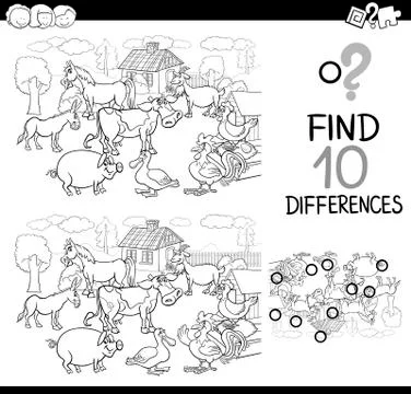 Details game for coloring Stock Illustration