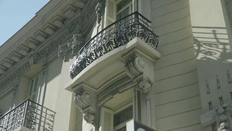 Details of a house in Monaco while driving by Stock Footage 77031034