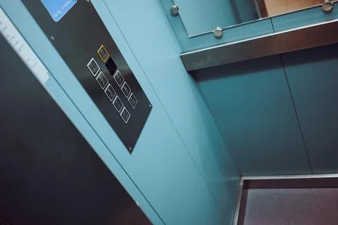 Details of the interior of the elevator Stock-Fotos