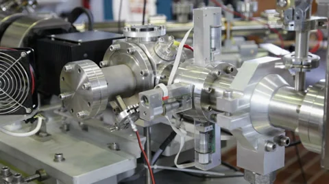 Details of ION accelerator laboratory. cooling fans Stock Footage 31459644