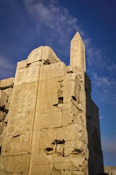 Details of the Karnak Temple complex Stock Photos