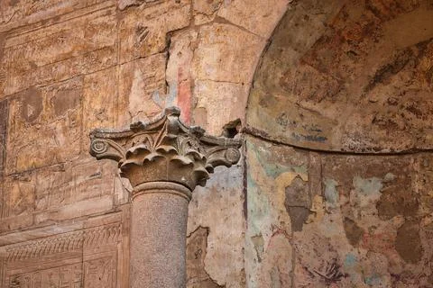 Details of the Karnak Temple complex Stock Photos