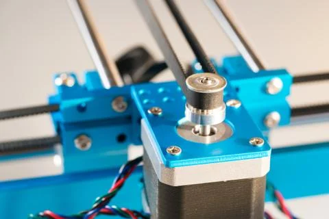 	Details of the machine with stepper motor Stock Photos