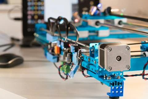 	Details of the machine with stepper motor Stock Photos