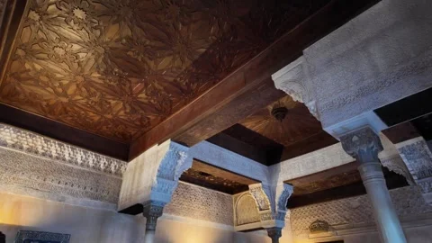 Details in Mexuar room Stock Footage 296126136