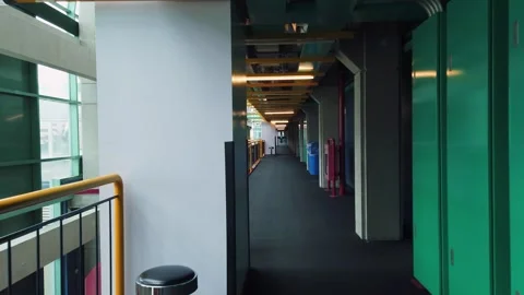 Details of modern interiors and engineering solutions, metal structures. Stock Footage 314329909