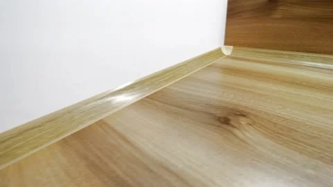 Details of a modern light kitchen in motion . View of the bright kitchen Video stock 141004822