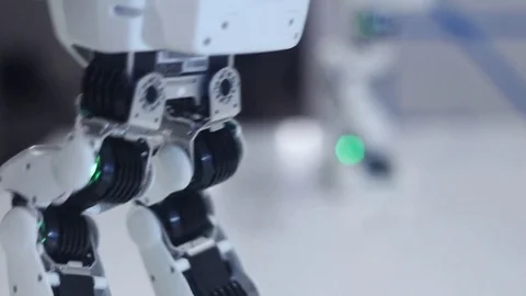 Details of modern robots in motion Stock Footage 81787349