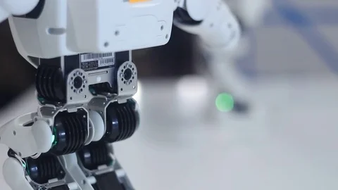 Details of modern smart robots in motion Stock Footage 81787381