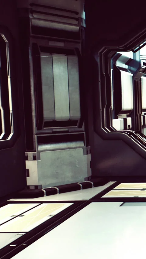 Details of a modern space interior setting with unique design elements Stock Footage 336177493