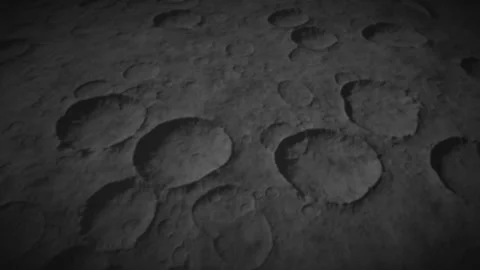 Details of the moon's surface are very realistic Stock Footage 289768827