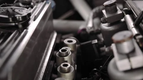 Details of old engine Stock Footage 45592850