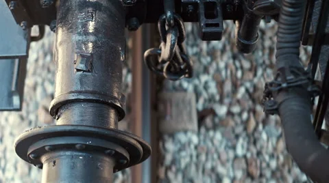 Details of a old train Video stock 62474500