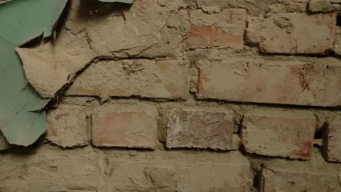 Details plaster with cracks. Video stock 221168671