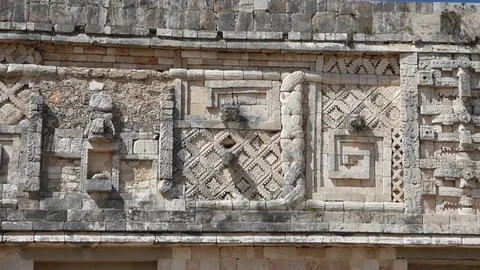 Details of pyramids in yucatan Stock Footage 82783255