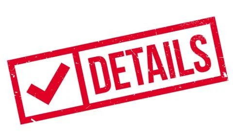 Details rubber stamp Stock Illustration
