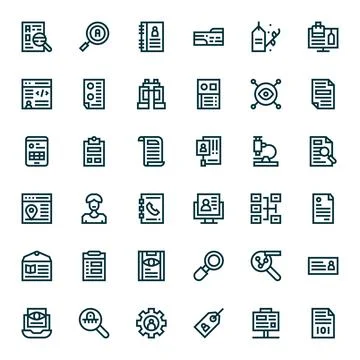 Details Vector Icon Repository containing 36 Bold Line 64x64 Pixel Optimize.. Stockillustratie