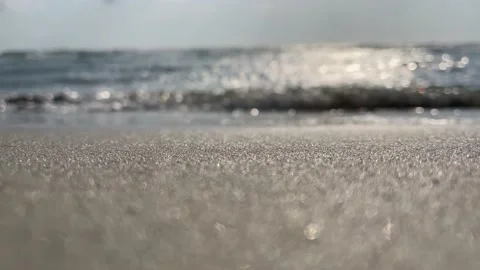 Details of waves on the beach Stock Footage 221519585