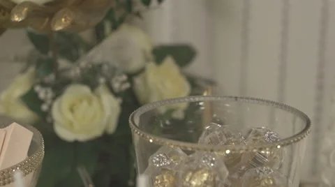 Details of the wedding decor 스톡 동영상 58120994
