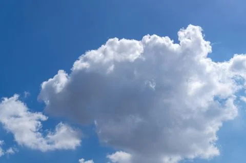 Details of white clouds on blue sky Stock Photos