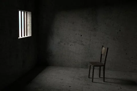 Detained - 3D Prison Stock Illustration