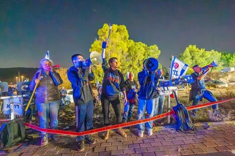 Detained Protesters support, Kishon Stock Photos