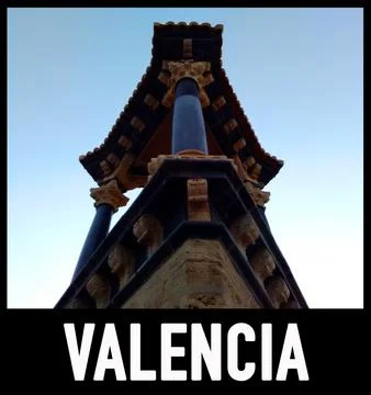 Detalle monumento en un puente en Valencia Stock Photos