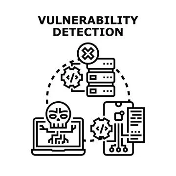 Detecting digital vulnerabilities and cybersecurity threats in systems 库存插图