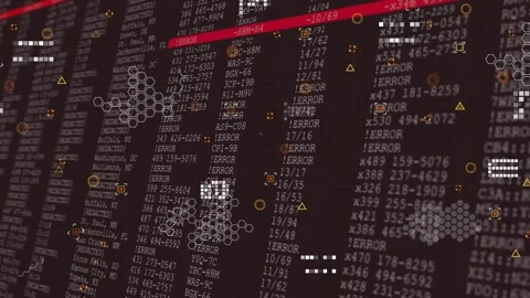 Detecting error emergence scanning bar sweeping diagonally over 3D interface and Stock Footage 317183909