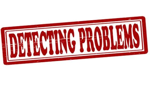 Detecting problems Stock Illustration