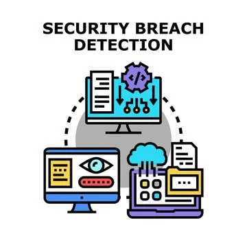 Detecting security breaches in data processing networks Ilustración de archivo
