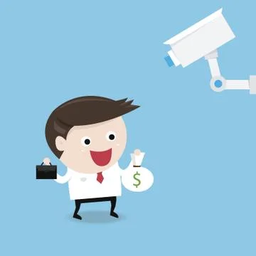 Detecting suspect Stock Illustration