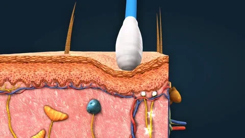 Detection of pressure receptors Stock Footage 304974442