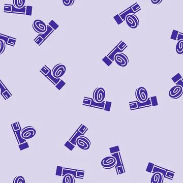 Detection test worm parasite glyph seamless pattern Stock Illustration