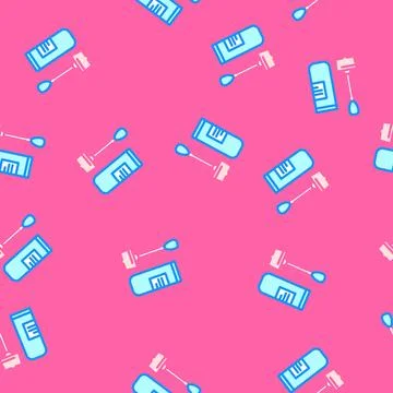 Detection test worm parasite vector seamless pattern 스톡 일러스트