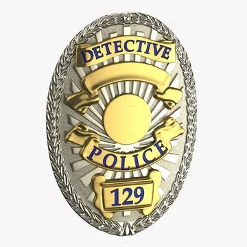 Detective Badges 3D Model