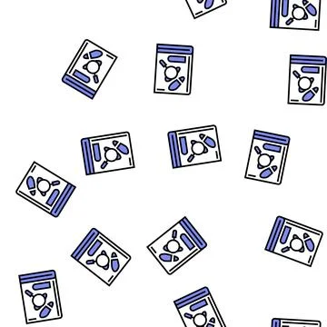 Detective genre vector seamless pattern Stock Illustration