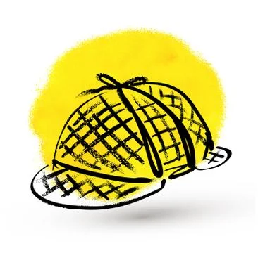 Detective hat Stock Illustration