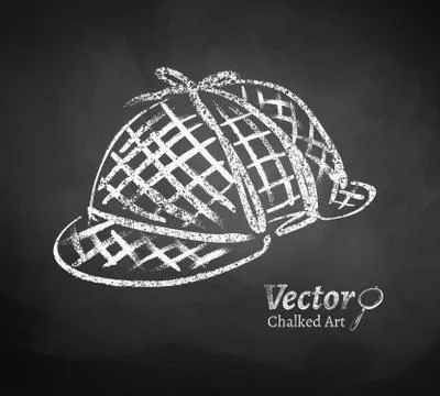 Detective hat Stock Illustration