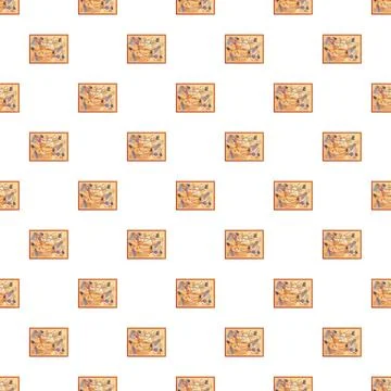 Detective investigation board pattern with connected clues 스톡 일러스트