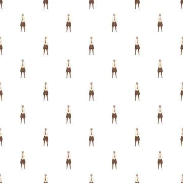 Detective man character in seamless pattern background 스톡 일러스트