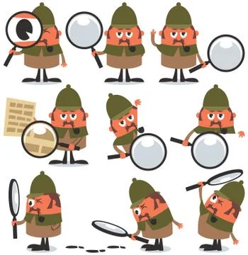 Detective Pack Stock Illustration