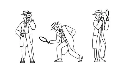 Detective police vector Stock Illustration