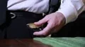 detective putting his badge on HD Footage