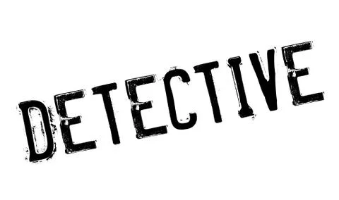 Detective rubber stamp Stock Illustration