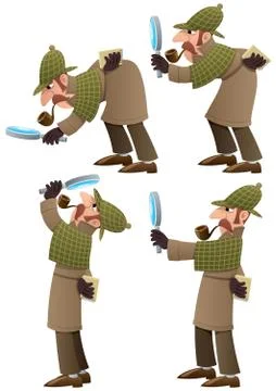 Detective Set Stock Illustration