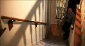 detective walking up the stairs HD Footage