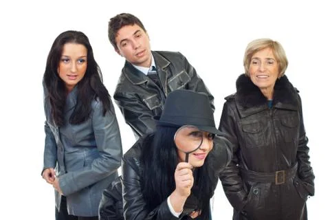 Detectives in action Stock Photos