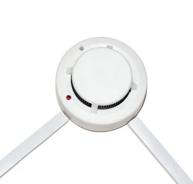 Detector fire alarm on a white background Stock Photos