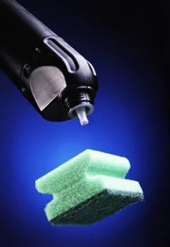 Detergent and sponge Stock Photos